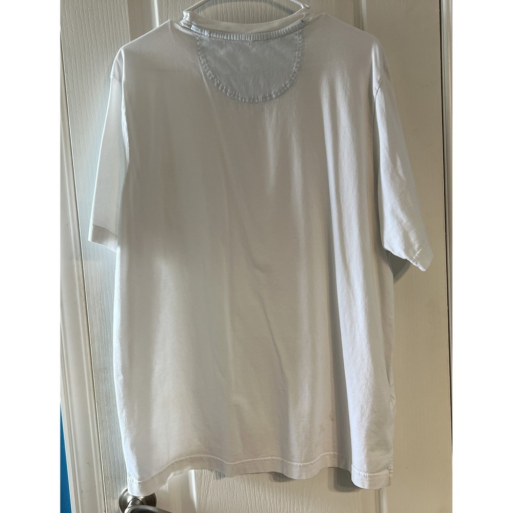Tommy Bahama Mens Supima Cotton Pocket T-Shirt White Marlin Logo Medium - Picture 5 of 5